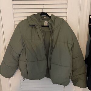 Bershka Cropped Puffer Coat